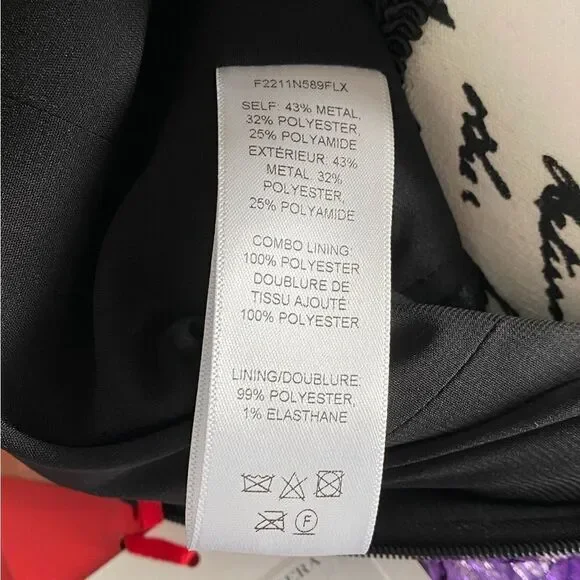 Carolina Herrera Metallic Floral Jacquard A-Line Dress size 6 - Picture 14 of 14